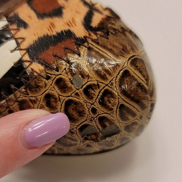 Dollhouse Dina Pumps With Patchwork Animal Prints And Hidden Platform Size 8M - Picture 6 of 11